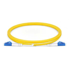LC UPC To LC UPC Duplex G.652.D Single Mode Fiber Optic Cable PVC 0.9mm - 2m