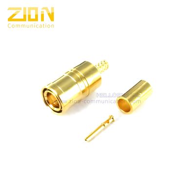 Konektor Kabel Koaksial Nikel BNC untuk TV / Radio dengan berlapis Emas