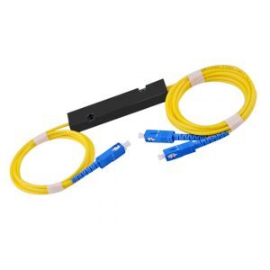 PLC Optical Splitter 1×2 Single Mode ABS Box Type