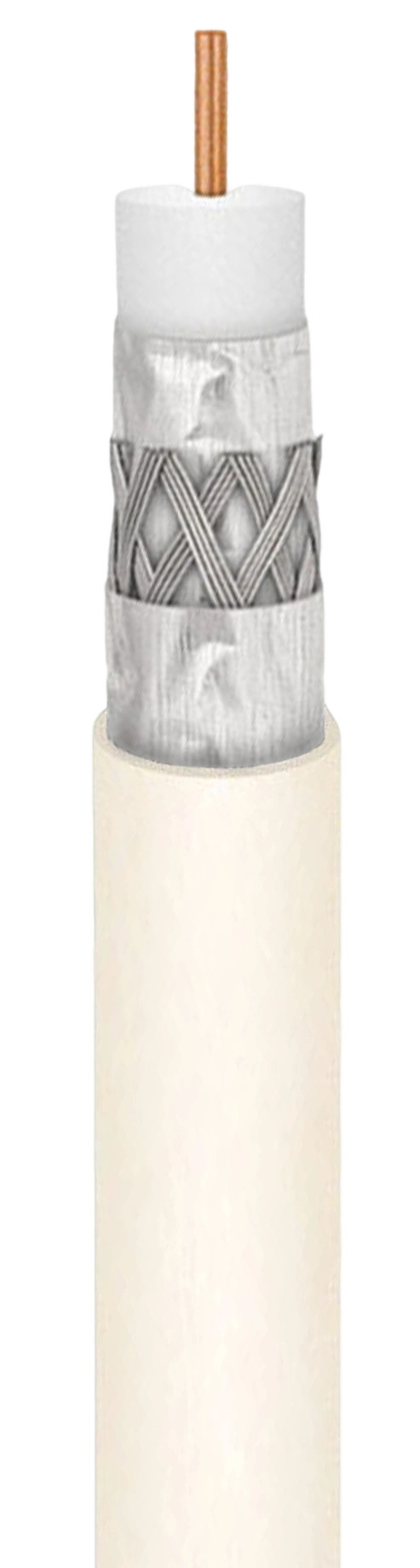 NO.7100025 RG6/U Tri-Shield Koaksial Kabel 77% CMP 0
