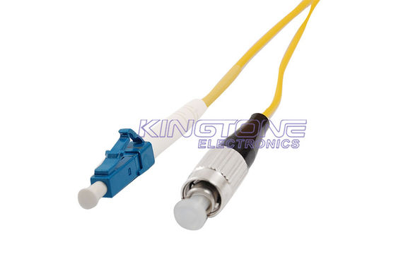 Simplex ST to LC Fiber Optic Patch Cord Singlemode 9/125 um with PVC or LSZH Jacket for Reliable Connectivity