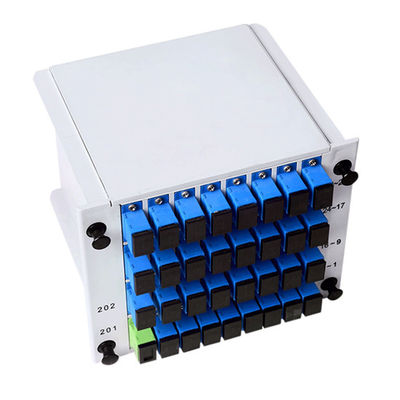 1X32 PLC Fiber Optic Splitter LGX Module Single Mode for FTTH and PON Networks