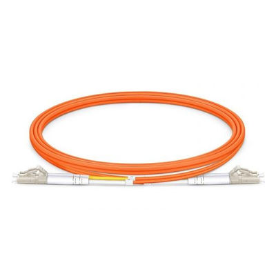 LC UPC to LC UPC Duplex OM1 Multimode Fiber Optic Patch Cord with PVC 2.0mm Jacket and 2m Length