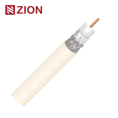 NO.7100010 RG6/U Coaxial Cable 90% Shield CMP | UL Certified High-Quality Cable for Superior Signal Protection