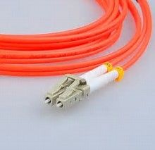 Duplex LC to LC Fiber Optic Patch Cord 62.5/125 μm Multimode Jumper with PVC Jacket