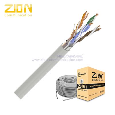 0.50mm Solid Bare Copper FEP Insulation Cat5e Network Cable UL ETL Certified F/UTP CAT5e Indoor Ethernet Cable