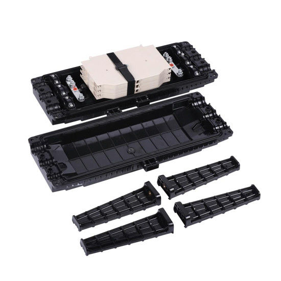 96 Cores IP68 3+3 Inlet Outlet Fiber Optic Splice Closure Horizontal Splice Closure for Cable Protection