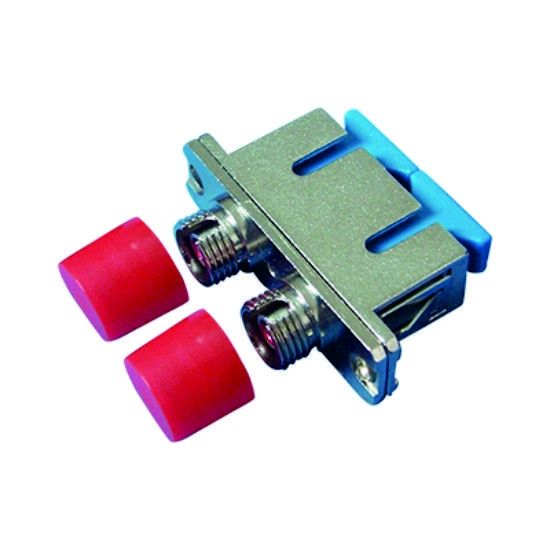 SC-FC DX Hybrid Fiber Optic Adapter with ≤ 0.2dB Insertion Loss and Wide Operating Temperature (-40 to +85℃)