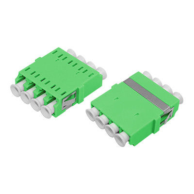 LC APC QUAD Fiber Optic Adapter with ≤ 0.2dB Alternating Loss, Ceramic or Metal Sleeve, and Wide Operating Temperature (-40 to +85℃)