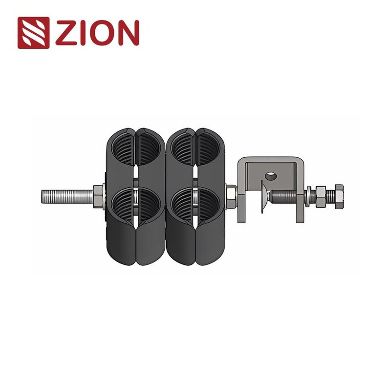 7/8" Cable 4 Way Ftth Drop Clamp Stainless Steel 304 EPDM Insert