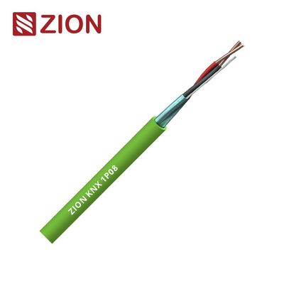 KNX 1PR 0.8mm Bare Copper LSZH Kabel   PE Isolasi, Foil Shielded