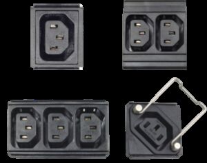 PDU Socket Module dengan IEC C13/C19/C20, Global Socket Types, dan IEC 60309 Industrial Sockets for Rack PDU Customization